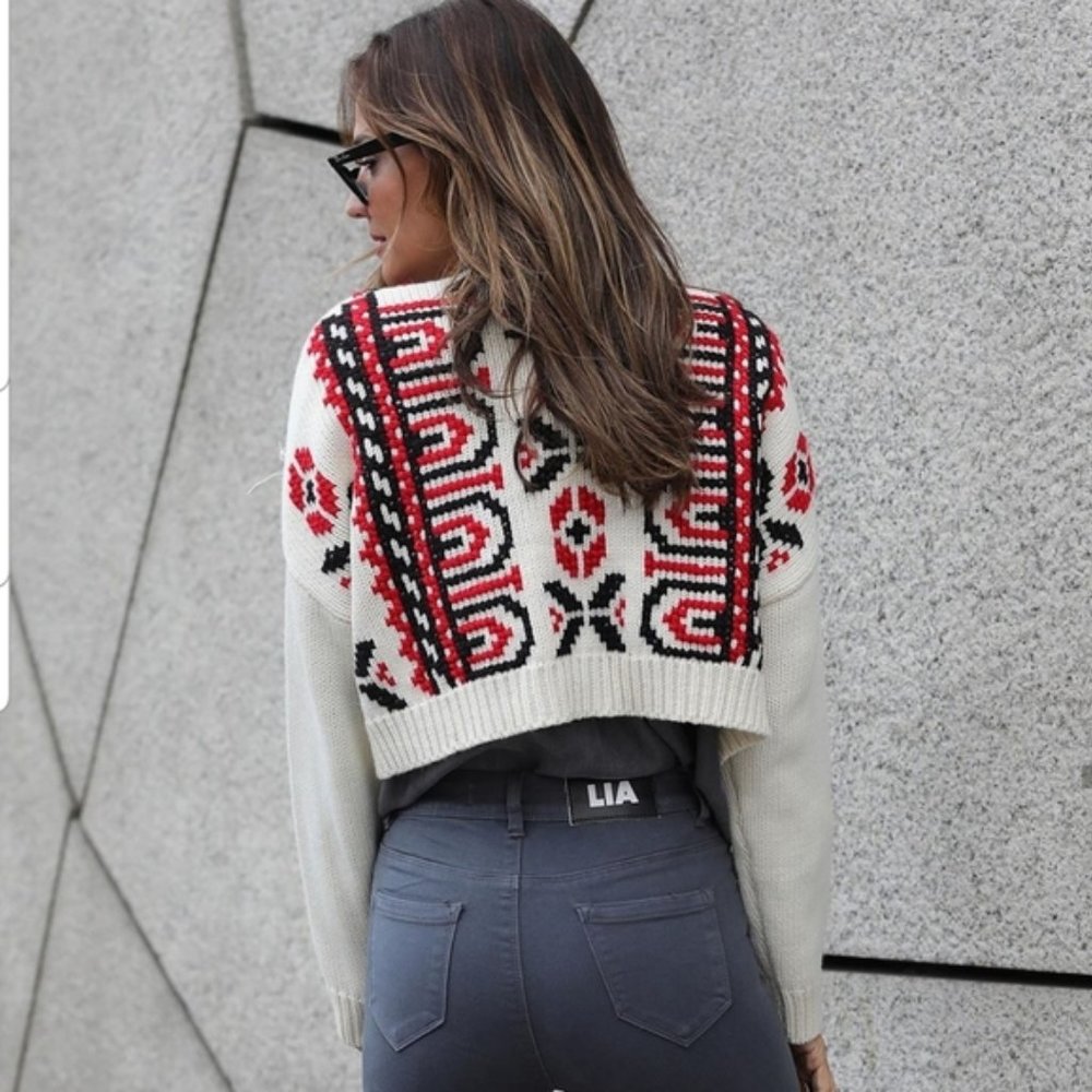 Zara Embroidered Knit Cardigan - Picture 7 of 11